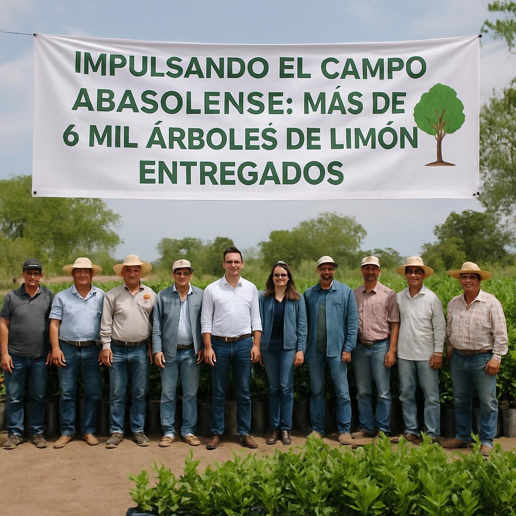 Impulsan el campo abasolense: ¡Más de 6 mil árboles de limón entregados a productores locales!